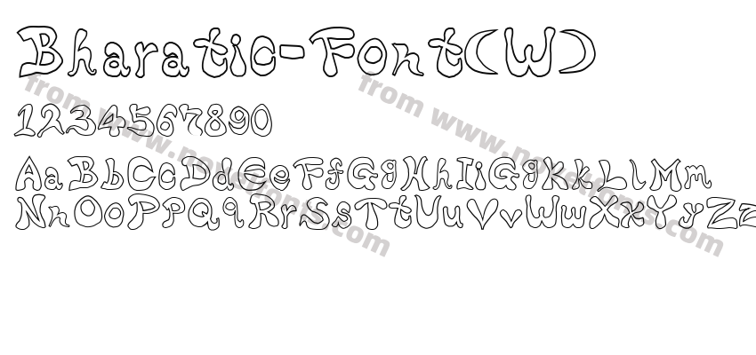 Bharatic-Font(W)Preview