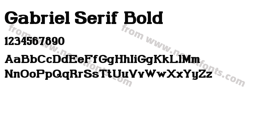 Gabriel Serif BoldPreview