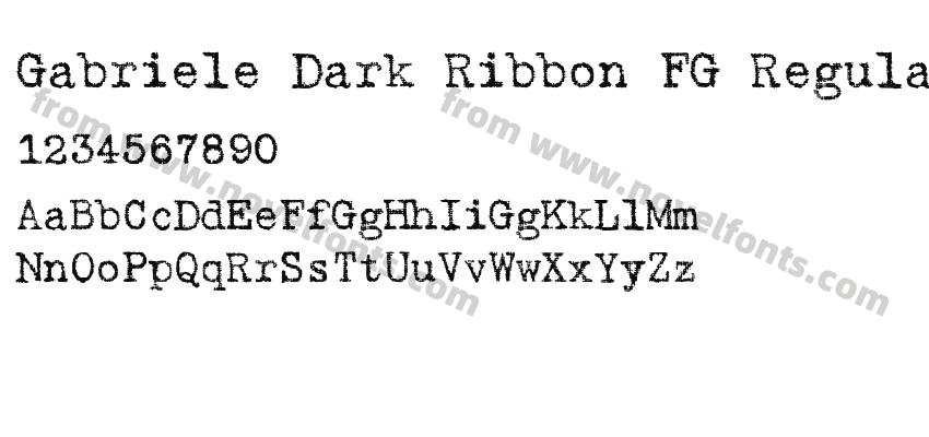 Gabriele Dark Ribbon FG RegularPreview