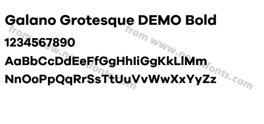 Galano Grotesque DEMO BoldPreview