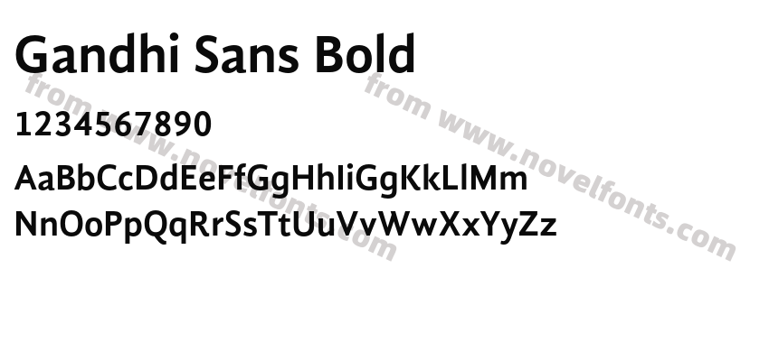 Gandhi Sans BoldPreview