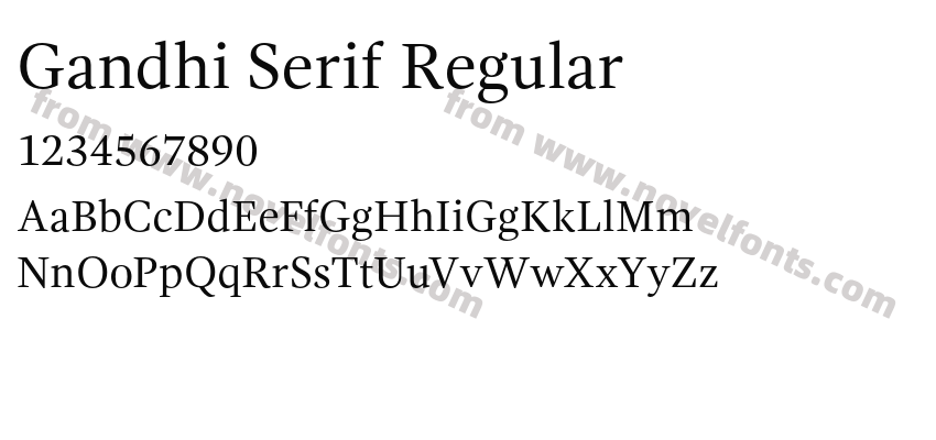 Gandhi Serif RegularPreview