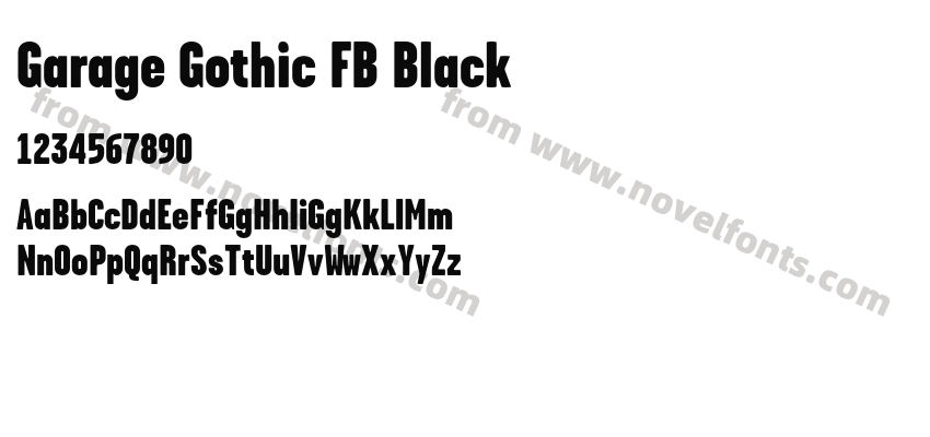 Garage Gothic FB BlackPreview