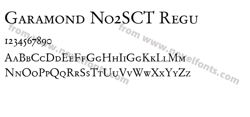 Garamond No2SCT ReguPreview