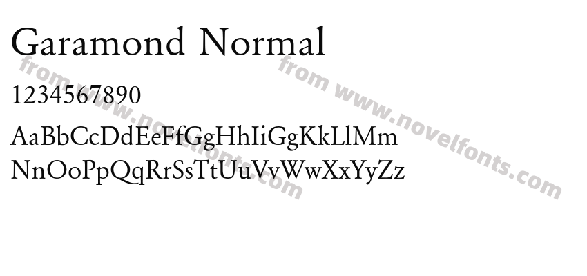 Garamond NormalPreview