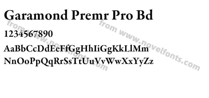 Garamond Premr Pro BdPreview