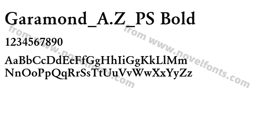 Garamond_A.Z_PS BoldPreview