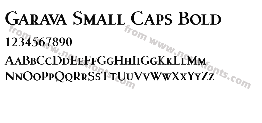 Garava Small Caps BoldPreview