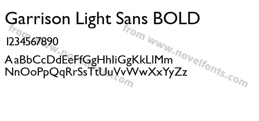 Garrison Light Sans BOLDPreview