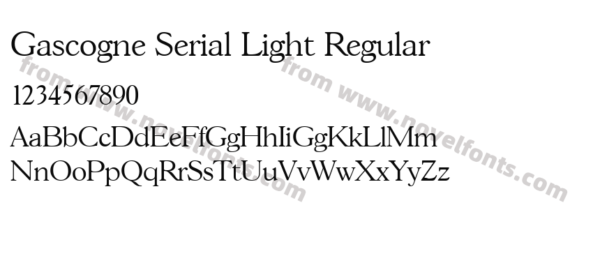 Gascogne Serial Light RegularPreview