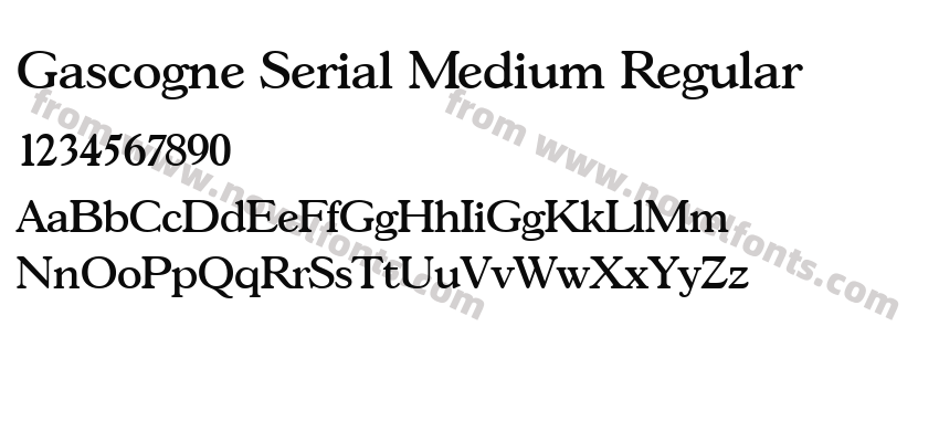 Gascogne Serial Medium RegularPreview