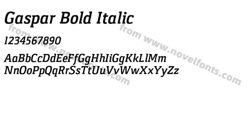 Gaspar Bold ItalicPreview