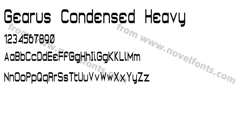 Gearus Condensed HeavyPreview