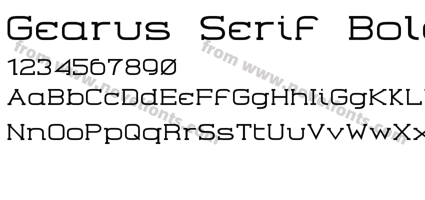 Gearus Serif BoldPreview