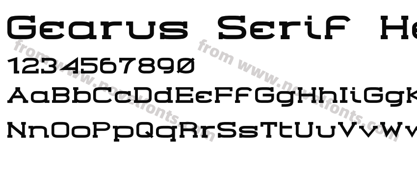 Gearus Serif HeavyPreview