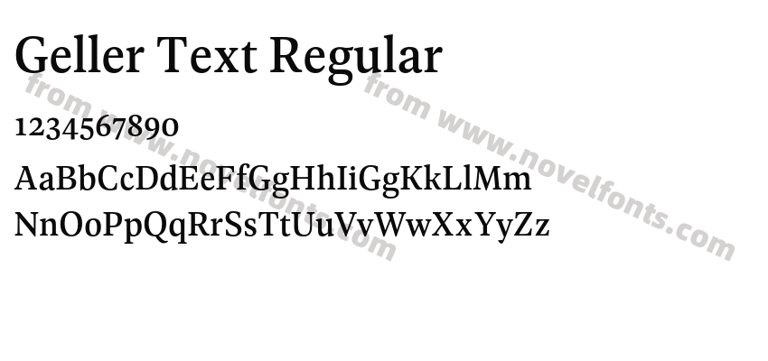 Geller Text RegularPreview