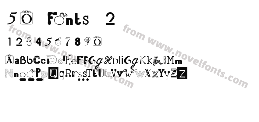 50 Fonts 2Preview