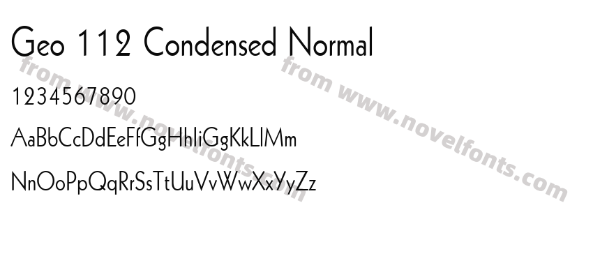 Geo 112 Condensed NormalPreview