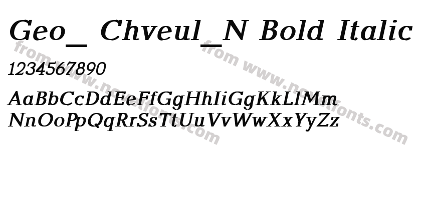 Geo_ Chveul_N Bold ItalicPreview