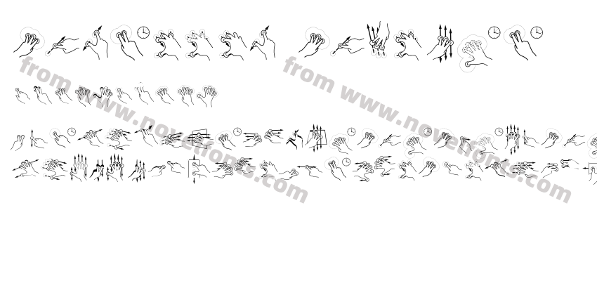 Gesture GlyphsPreview