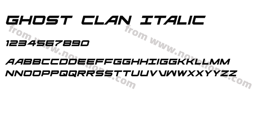 Ghost Clan ItalicPreview