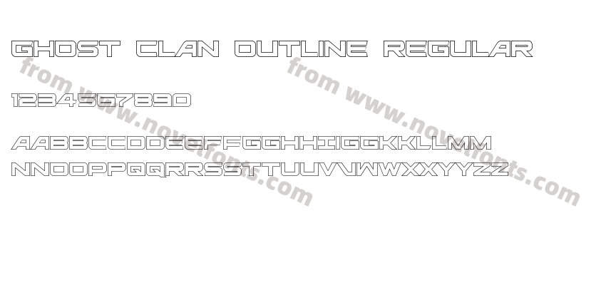 Ghost Clan Outline RegularPreview