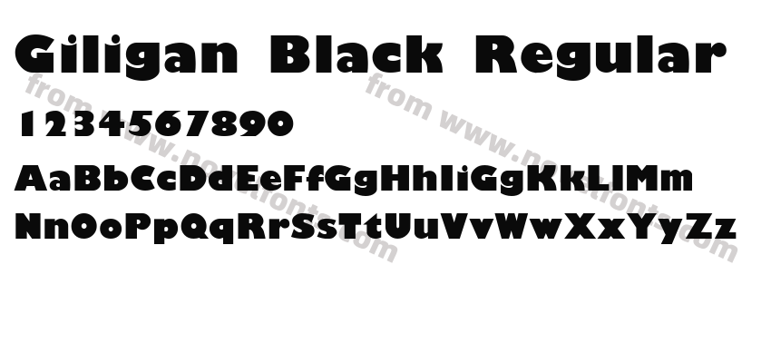 Giligan Black RegularPreview