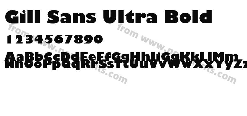 Gill Sans Ultra BoldPreview