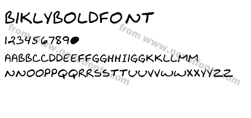 BiklyBoldFontPreview