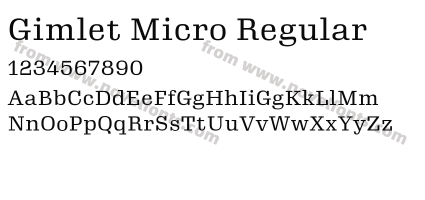 Gimlet Micro RegularPreview