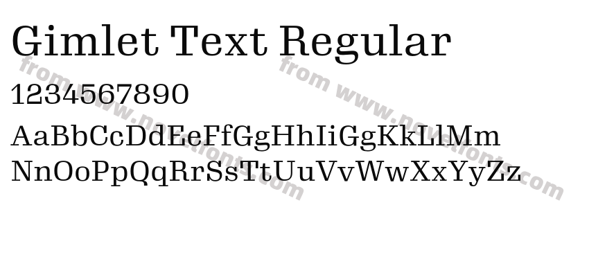 Gimlet Text RegularPreview