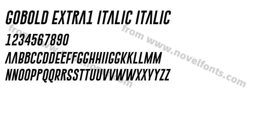 Gobold Extra1 Italic ItalicPreview