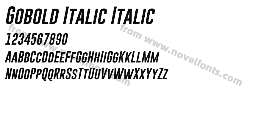 Gobold Italic ItalicPreview