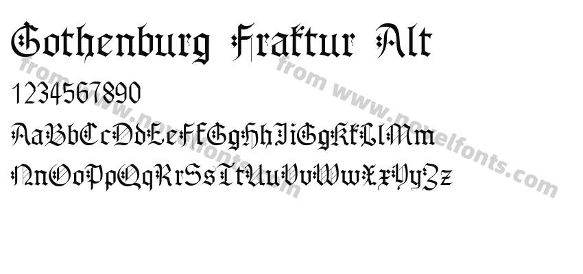 Gothenburg Fraktur AltPreview