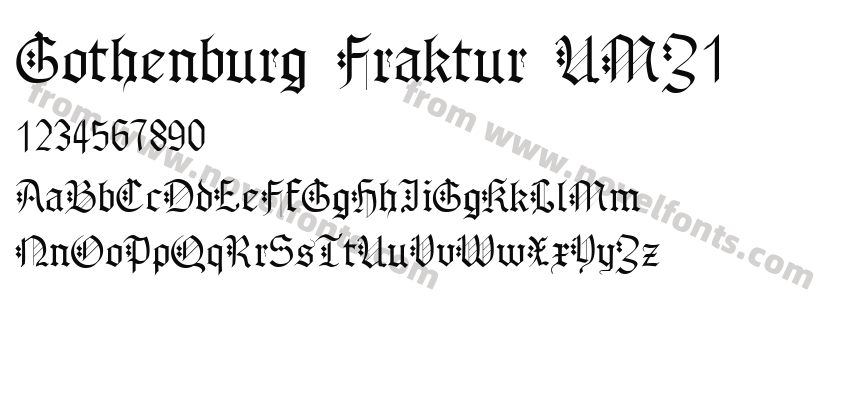 Gothenburg Fraktur UMZ1Preview