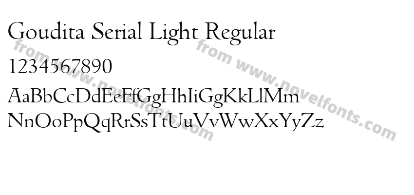 Goudita Serial Light RegularPreview