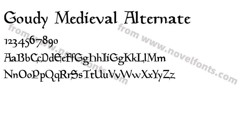 Goudy Medieval AlternatePreview