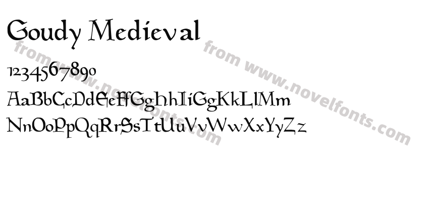 Goudy MedievalPreview