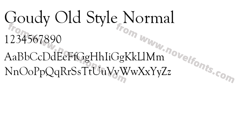 Goudy Old Style NormalPreview