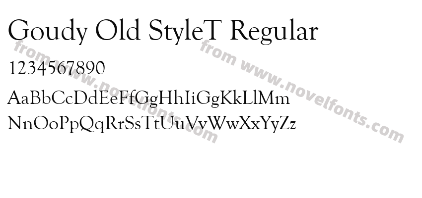 Goudy Old StyleT RegularPreview