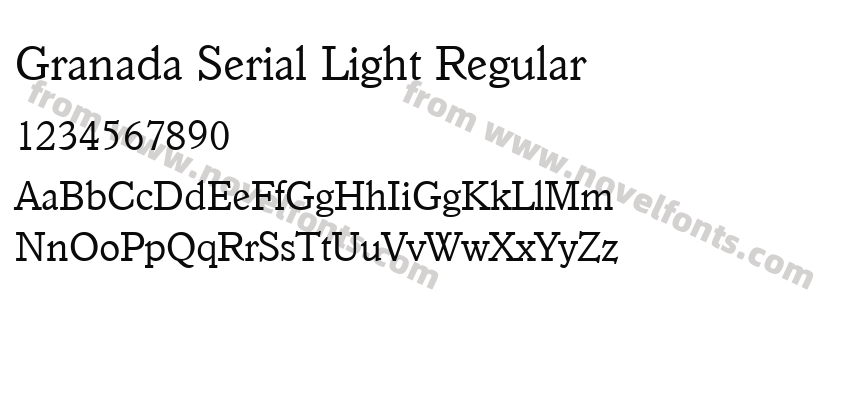 Granada Serial Light RegularPreview