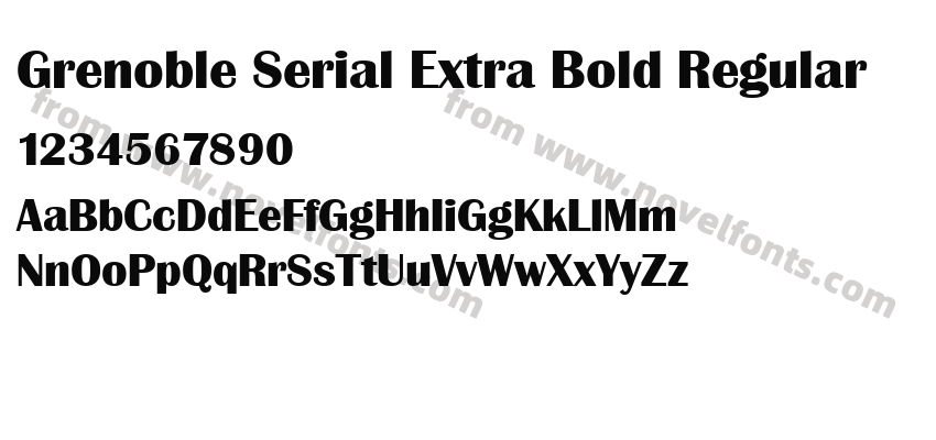 Grenoble Serial Extra Bold RegularPreview