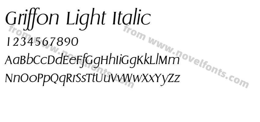 Griffon Light ItalicPreview