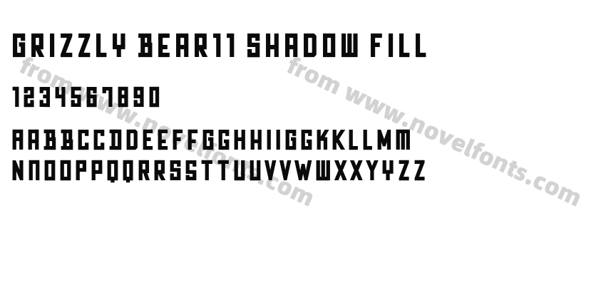 Grizzly Bear11 Shadow FillPreview