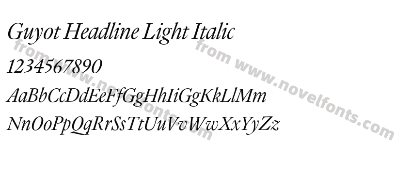 Guyot Headline Light ItalicPreview