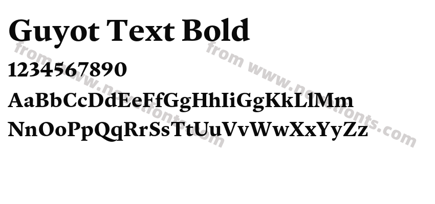 Guyot Text BoldPreview