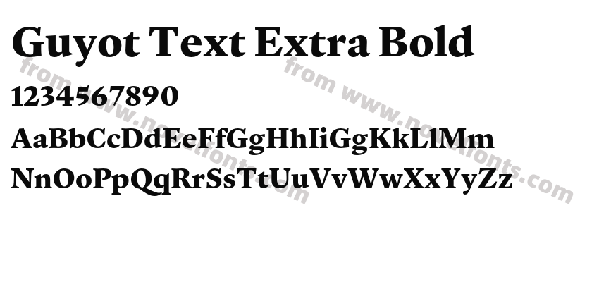 Guyot Text Extra BoldPreview