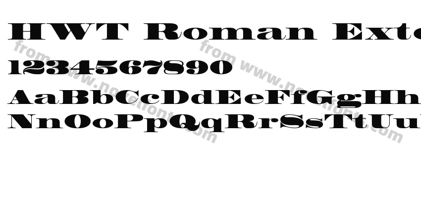 HWT Roman Extended FatfacePreview