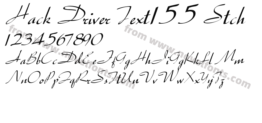 Hack Driver Text155 StchPreview