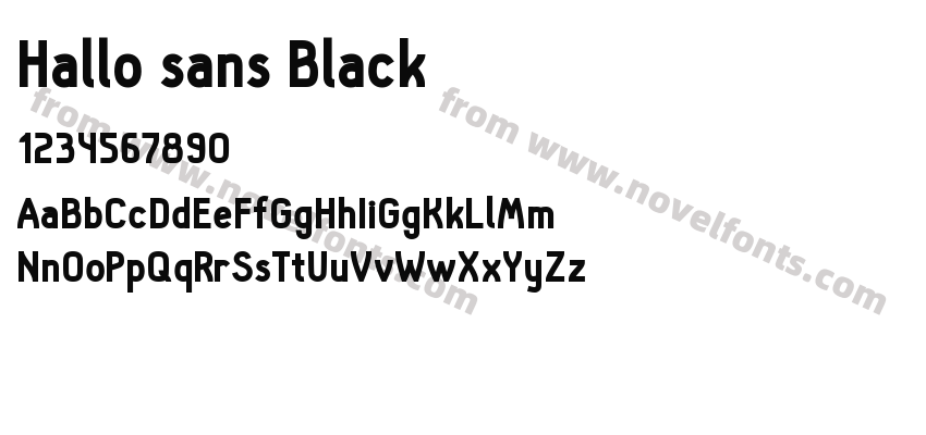 Hallo sans BlackPreview